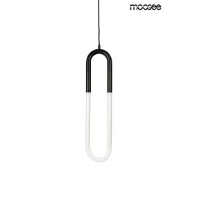  Moosee PUZO S Gémkapocs Függőlámpa Üveg-Fém Fekete-Fehér LED