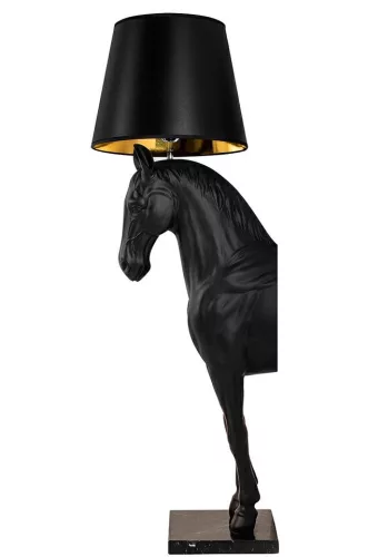 MOOSEE Horse Stand S Ló Alakú Állólámpa Fekete Üvegszálas