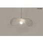 Moosee Capello Üveg Függőlámpa Átlátszó 40 cm Kalap