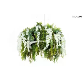   Moosee Gardens Wisteria 70 LED Függőlámpa Művirág Fehér-Zöld
