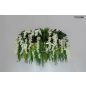   Moosee Gardens Wisteria 90 LED Függőlámpa Művirág Fehér Természetes