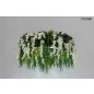   Moosee Gardens Wisteria 90 LED Függőlámpa Művirág Fehér Természetes