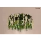   Moosee Gardens Wisteria 90 LED Függőlámpa Művirág Fehér Természetes