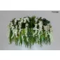   Moosee Gardens Wisteria LED Függőlámpa Művirág Fehér-Zöld Természetes