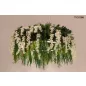   Moosee Gardens Wisteria LED Függőlámpa Művirág Fehér-Zöld Természetes
