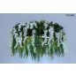   Moosee Gardens Wisteria LED Függőlámpa Művirág Fehér-Zöld Természetes