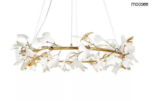MOOSEE Flora 100 Virágmintás Arany Függőlámpa