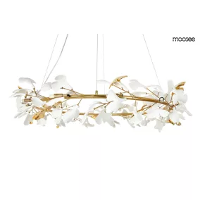 MOOSEE Flora 120 Virágmintás Arany Függőlámpa