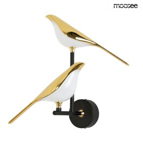 Moosee Bird Twin Arany-Fehér LED Fali Lámpa