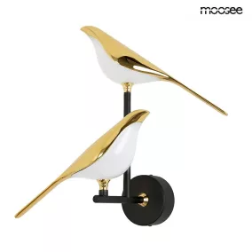 Moosee Bird Twin Arany-Fehér LED Fali Lámpa