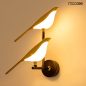 Moosee Bird Twin Arany-Fehér LED Fali Lámpa