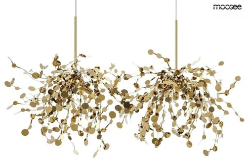 MOOSEE Monete Arany Fém Függőlámpa Lebegő Érmékkel