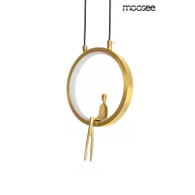 Moosee Boy Circle Arany Réz Függőlámpa LED Művészi