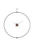 King Home Doble Ring Minimál Acél Fali Óra Fa Mutatókkal 60cm