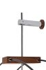 King Home Doble Ring Minimál Acél Fali Óra Fa Mutatókkal 60cm