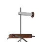   King Home Doble Ring Minimál Acél Fali Óra Fa Mutatókkal 60cm