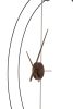 King Home Doble Ring Minimál Acél Fali Óra Fa Mutatókkal 60cm