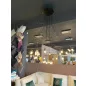 King Home Flusso 20 Geometrikus LED Függőlámpa Fekete