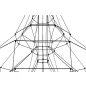 King Home Flusso 20 Geometrikus LED Függőlámpa Fekete
