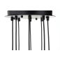 King Home Flusso 8 Geometrikus Fekete LED Függőlámpa