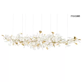 MOOSEE Flora 250 Virágmintás Függőlámpa Arany-Fehér