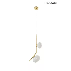 MOOSEE Rugia Arany Függőlámpa Tejüveg Gömbbúrákkal