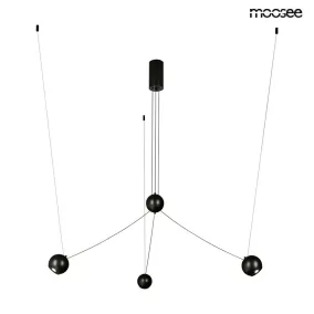 MOOSEE OCTO 3 Fekete Alumínium LED Függőlámpa