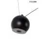 MOOSEE OCTO 3 Fekete Alumínium LED Függőlámpa