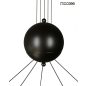   MOOSEE OCTO 5 Fekete Alumínium Függőlámpa Gömb Búrákkal