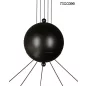   MOOSEE OCTO 5 Fekete Alumínium Függőlámpa Gömb Búrákkal
