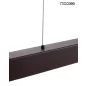 MOOSEE LINEA Fekete LED Függőlámpa Bőr Borítással