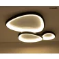 Moosee AREA 3 LED Mennyezeti Lámpa Fekete Organikus Forma