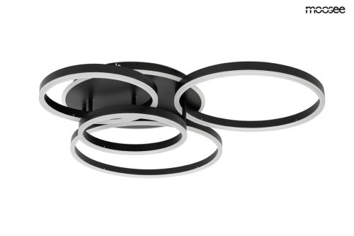 MOOSEE RINGS 5 LED Mennyezeti Lámpa Fekete