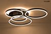 MOOSEE RINGS 5 LED Mennyezeti Lámpa Fekete