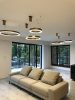 MOOSEE Ring 60 LED Függőlámpa Arany Rozsdamentes Acél