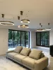 MOOSEE Ring 60 LED Függőlámpa Arany Rozsdamentes Acél