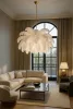 MOOSEE Tiffany Fehér Strucctollas Függőlámpa Réz Lánccal