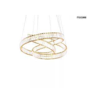 MOOSEE Wave 80 Kristály Függőlámpa Arany LED