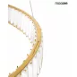 MOOSEE Wave 80 Kristály Függőlámpa Arany LED