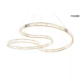 Moosee Wave 160A Kristályos LED Függőlámpa Arany