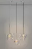 MOOSEE Capri Line 3 LED Függőlámpa Arany Üveggömbökkel