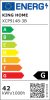 MOOSEE Capri Line 3 LED Függőlámpa Arany Üveggömbökkel