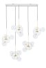 MOOSEE Capri Line 5 LED Függőlámpa Arany Üveggömbökkel