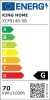 MOOSEE Capri Line 5 LED Függőlámpa Arany Üveggömbökkel