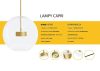 MOOSEE Capri Line 5 LED Függőlámpa Arany Üveggömbökkel