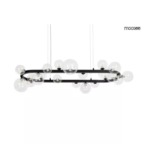   MOOSEE Alure Oval 120 Modern Üvegbúrás Függőlámpa Fekete