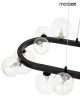 MOOSEE Alure Oval 120 Modern Üvegbúrás Függőlámpa Fekete