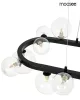MOOSEE Alure Oval 120 Modern Üvegbúrás Függőlámpa Fekete
