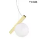 Moosee Balance Arany Függőlámpa Tejüveg Gömbbúrával