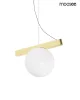 Moosee Balance Arany Függőlámpa Tejüveg Gömbbúrával